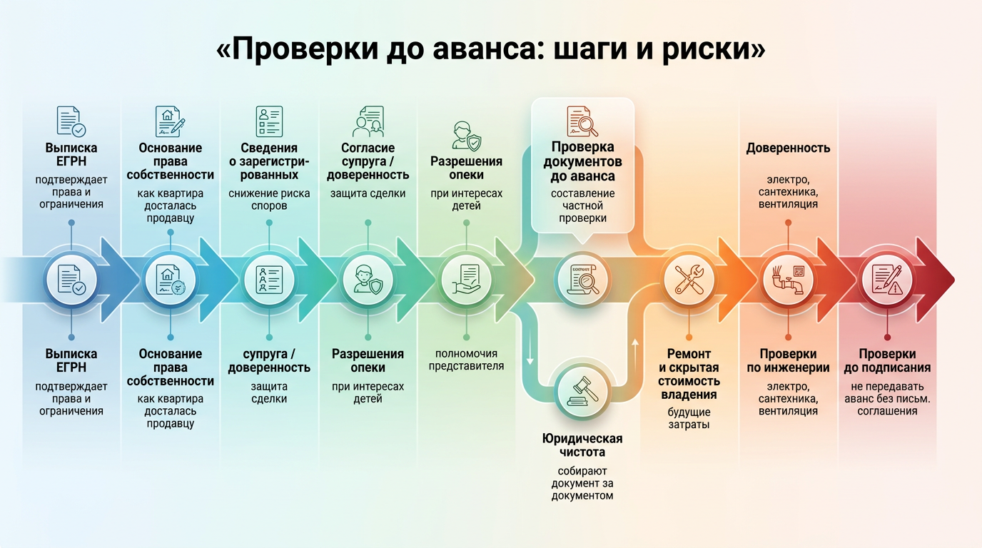 Проверки до аванса: шаги и риски
